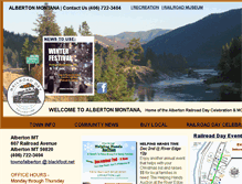 Tablet Screenshot of albertonmontana.com